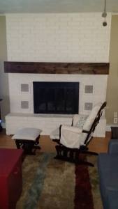 WHITE FIREPLACE