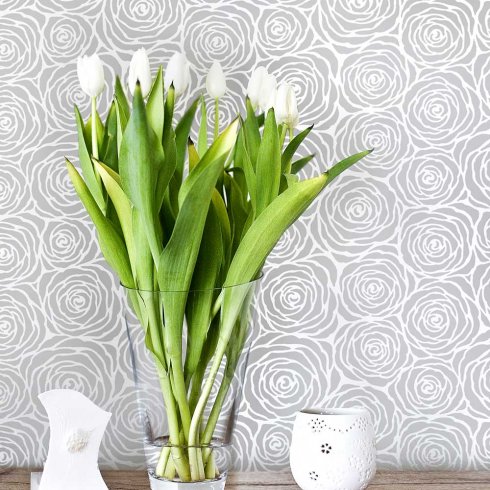 Roses-wallpaper-stencil-design